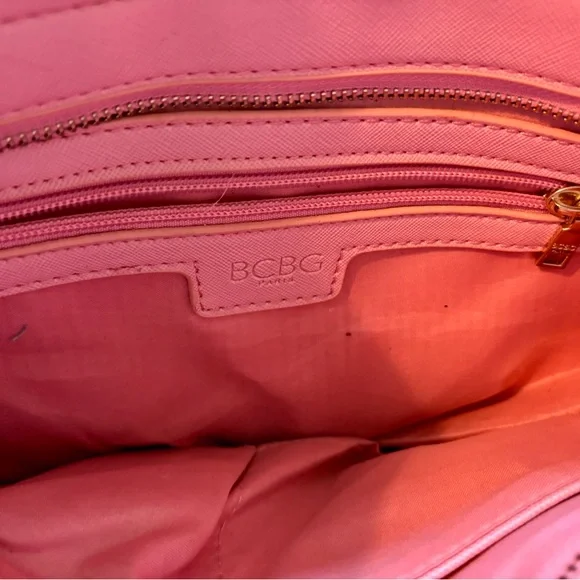 Stylish Pink BCBG Women's Handbag - Picture 6 of 9